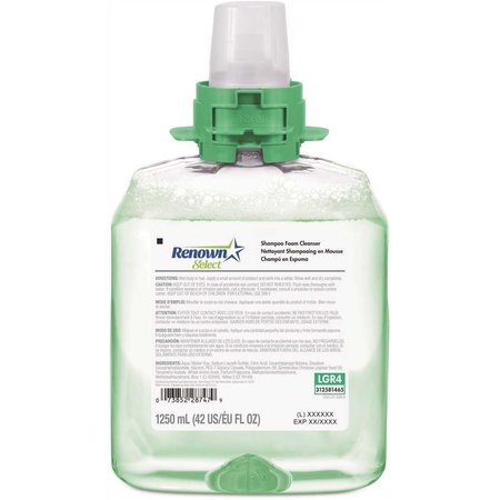 RENOWN Fmx-12 Dispenser Refill 1250 mL Cucumber Melon Fragrance Foaming Shower/Shampoo/Handwash Soap, 4PK 5163-04-B4W00LG